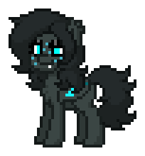 Size: 204x220 | Tagged: safe, derpibooru import, oc, oc only, oc:umbra glow, bat pony, pony, animated, gif, looking at you, one eye closed, pony town, simple background, solo, transparent background, wink, winking at you