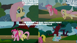 Size: 2000x1125 | Tagged: safe, derpibooru import, edit, edited screencap, editor:quoterific, screencap, cherry berry, fluttershy, linky, lyra heartstrings, pinkie pie, rainbow dash, shoeshine, dragonshy, g4, bench, butt, meme, plot, sitting, sitting lyra