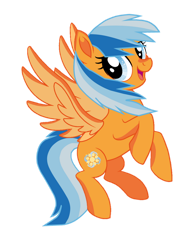 Size: 776x1030 | Tagged: safe, artist:ncolque, derpibooru import, oc, oc only, oc:sunlight mist, pegasus, pony, 2024 community collab, derpibooru community collaboration, flying, simple background, smiling, solo, transparent background