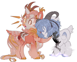 Size: 3744x3028 | Tagged: safe, artist:medkit, artist:peckii, derpibooru import, oc, oc only, oc:hope, oc:vespera starshine, alicorn, bird, hybrid, original species, parrot, pegasus, pony, 2024 community collab, accessory, alicorn oc, bald face, base used, blue mane, coat markings, colored ear fluff, colored eyelashes, colored hooves, colored lineart, colored muzzle, colored sclera, colored tassels, colored wings, cracks, crescent moon, crystallized heart, derpibooru community collaboration, disappearance, duo, ears, ears up, eye clipping through hair, eyelashes, eyes closed, facial markings, feather, feathered fetlocks, feathered tail, feathered wings, female, floppy ears, folded wings, four wings, fringe, glowing, glowing hooves, gold, gradient hooves, gradient mane, gradient tail, gradient wings, heterochromia, high res, hoof to cheek, horn, horns, long mane, long tail, mare, moon, multicolored wings, multiple wings, paint tool sai 2, pigtails, pink mane, pink tail, pixel art, raised hoof, raised leg, scrunchie, short mane, short tail, simple background, small wings, stars, tail, tassels, transparent background, wall of tags, wings