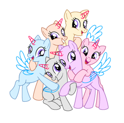 Size: 1079x1074 | Tagged: safe, artist:dazzle, derpibooru import, alicorn, pony, g4, base, female, mare, ms paint base, ms paint friendly, simple background, transparent background, transparent wings, wings