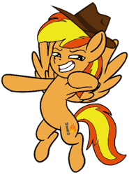 Size: 313x422 | Tagged: safe, artist:noi kincade, derpibooru import, oc, oc only, oc:firey ratchet, pegasus, pony, male, simple background, solo, transparent background