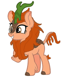 Size: 900x1099 | Tagged: safe, artist:vanilla5751, derpibooru import, oc, oc only, oc:maple blossom, kirin, 2024 community collab, derpibooru community collaboration, reupload, simple background, solo, transparent background