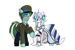 Size: 4724x3150 | Tagged: safe, artist:china consists of them!, derpibooru import, oc, oc:cobalt-rose, oc:tracer wake, pegasus, 2024 community collab, clothes, derpibooru community collaboration, kirinshark, military, pla, simple background, transparent background, uniform