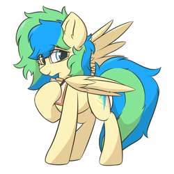 Size: 1600x1600 | Tagged: safe, artist:hcl, derpibooru import, oc, oc only, oc:hcl, pegasus, pony, simple background, solo, white background