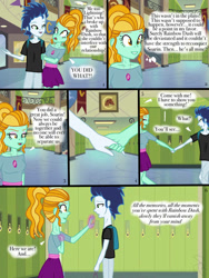 Size: 768x1024 | Tagged: source needed, safe, artist:ilaria122, derpibooru import, lightning dust, soarin', human, comic:a mysterious rival, equestria girls, g4, comic, female, implied rainbow dash, implied shipping, implied soarindash, implied straight, male