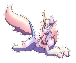 Size: 2400x2000 | Tagged: safe, artist:rawr, derpibooru import, oc, oc only, oc:kilora, inflatable pony, kirin, high res, inflatable, lying down, open mouth, pool toy, prone, simple background, smiling, solo, transparent background