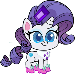 Size: 549x541 | Tagged: safe, derpibooru import, editor:incredibubbleirishguy, rarity, pony, g4.5, hello pinkie pie, my little pony: pony life, clothes, female, mare, rarified, shoes, simple background, solo, white background