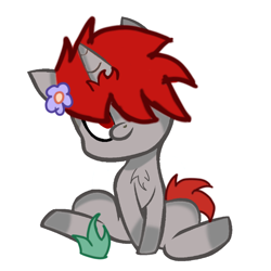 Size: 1280x1280 | Tagged: safe, derpibooru import, oc, oc only, oc:kardy wing, pony, unicorn, chibi, cute, simple background, sitting, solo, white background