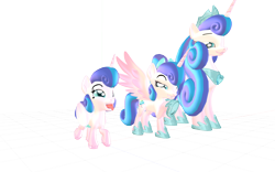 Size: 1920x1200 | Tagged: safe, artist:puzzlshield2, derpibooru import, princess flurry heart, pony, g4, 3d, adult flurry heart, baby flurry heart, female, filly, filly flurry heart, foal, mmd, multiverse, older, png, pose, render, self paradox, self ponidox