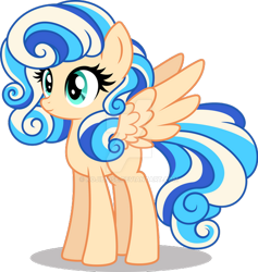 Size: 600x633 | Tagged: safe, artist:kojibiose, derpibooru import, oc, oc only, pegasus, pony, adoptable, deviantart watermark, female, mare, obtrusive watermark, parent:flash sentry, parent:pinkie pie, parents:pinkiesentry, simple background, solo, spread wings, transparent background, watermark, wings