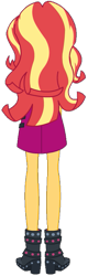 Size: 267x834 | Tagged: safe, artist:backviewer2160, derpibooru import, sunset shimmer, equestria girls, g4, clothes, female, rear view, solo