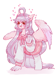Size: 1593x2198 | Tagged: safe, artist:iamsmileo, derpibooru import, oc, oc only, oc:ophelia, hippogriff, clothes, cute, pastel, pink, school uniform, simple background, solo, transparent background