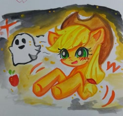 Size: 680x643 | Tagged: safe, artist:applejack_yokai, derpibooru import, applejack, g4