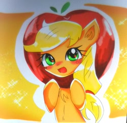 Size: 680x655 | Tagged: safe, artist:applejack_yokai, derpibooru import, applejack, g4