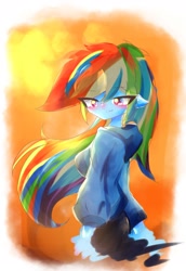 Size: 1407x2048 | Tagged: safe, artist:applejack_yokai, derpibooru import, rainbow dash, equestria girls, g4