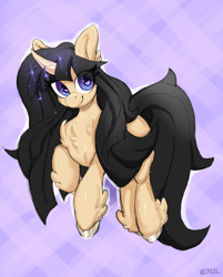 Size: 2528x3152 | Tagged: safe, artist:neoncel, derpibooru import, oc, oc:tiz honolulu, pony, unicorn, female, floating, magic, mare, solo