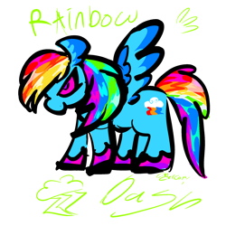 Size: 2048x2048 | Tagged: safe, artist:cinderthewolflady, derpibooru import, rainbow dash, pegasus, pony, g4, simple background, solo, spread wings, white background, wings