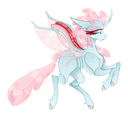 Size: 3431x3143 | Tagged: safe, artist:mrufka69, derpibooru import, ocellus, changedling, changeling, g4, alternate design, concave belly, simple background, solo, transparent background