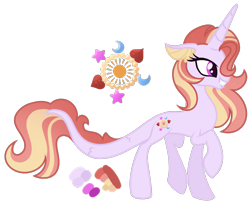 Size: 1009x820 | Tagged: safe, artist:monochrome-sunsets, derpibooru import, oc, oc only, hybrid, female, offspring, parent:princess celestia, parent:steven magnet, simple background, solo, transparent background