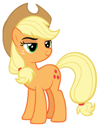 Size: 7281x9232 | Tagged: safe, artist:andoanimalia, derpibooru import, applejack, earth pony, pony, going to seed, absurd resolution, cowboy hat, female, hat, mare, simple background, smiling, smug, solo, stetson, transparent background, vector