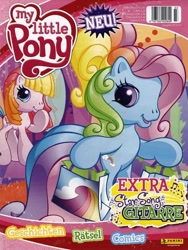 Size: 600x800 | Tagged: safe, derpibooru import, rainbow dash (g3), toola roola, earth pony, g3, g3.5, 2010s, cover, cute, german, looking at you, magazine, official, panini, showbag, smiling, smiling at you, thinking