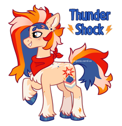 Size: 2512x2600 | Tagged: safe, artist:pink-pone, derpibooru import, oc, oc only, oc:thunder shock, earth pony, pony, male, raised hoof, raised leg, simple background, solo, stallion, transparent background