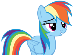 Size: 9554x7163 | Tagged: safe, artist:andoanimalia, derpibooru import, rainbow dash, pegasus, pony, g4, stranger than fan fiction, female, folded wings, mare, simple background, solo, transparent background, vector, wings