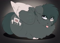 Size: 3274x2385 | Tagged: safe, artist:inisealga, derpibooru import, oc, oc only, pegasus, pony, :p, chest fluff, commission, freckles, lying down, male, pegasus oc, ponyloaf, prone, solo, stallion, tongue, tongue out, ych result