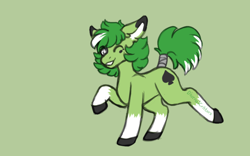 Size: 800x500 | Tagged: safe, artist:diurnalcritters, derpibooru import, oc, oc only, earth pony, pony, female, green background, mare, simple background, solo