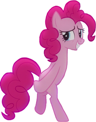 Size: 567x720 | Tagged: safe, derpibooru import, edit, edited screencap, editor:homersimpson1983, screencap, pinkie pie, earth pony, pony, g4, background removed, bipedal, female, moonwalk, not a vector, simple background, smiling, solo, transparent background