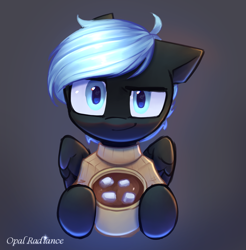 Size: 2912x2954 | Tagged: safe, artist:opal_radiance, derpibooru import, oc, oc only, oc:midnight lancer, pegasus, pony, chocolate, food, high res, hot chocolate, looking at you, solo