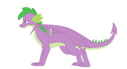 Size: 5000x2746 | Tagged: safe, artist:all0412, derpibooru import, spike, dragon, g4, adult, adult spike, older, older spike, simple background, solo, transparent background, vector