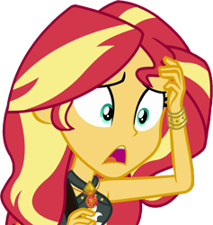 Size: 2393x2520 | Tagged: safe, derpibooru import, edit, edited screencap, editor:homersimpson1983, screencap, sunset shimmer, human, equestria girls, g4, background removed, bikini, clothes, female, geode of empathy, magical geodes, not a vector, simple background, solo, swimsuit, transparent background