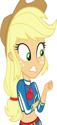 Size: 1156x2520 | Tagged: safe, derpibooru import, edit, edited screencap, editor:homersimpson1983, screencap, applejack, human, equestria girls, g4, applejack's hat, background removed, bikini, clothes, cowboy hat, freckles, geode of super strength, hat, magical geodes, not a vector, simple background, solo, swimsuit, transparent background