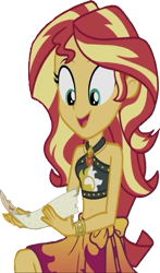 Size: 1484x2520 | Tagged: safe, derpibooru import, edit, edited screencap, editor:homersimpson1983, screencap, sunset shimmer, human, equestria girls, g4, background removed, belly, belly button, bikini, clothes, female, geode of empathy, magical geodes, midriff, not a vector, simple background, solo, swimsuit, transparent background