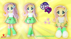 Size: 1024x570 | Tagged: safe, artist:lavim, derpibooru import, fluttershy, equestria girls, g4, doll, female, plushie, solo, toy