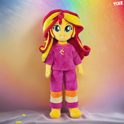 Size: 894x894 | Tagged: safe, artist:lavim, derpibooru import, sunset shimmer, equestria girls, g4, rainbow rocks, clothes, doll, female, pajamas, plushie, smiling, solo, toy