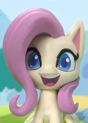 Size: 769x1080 | Tagged: safe, derpibooru import, edit, edited screencap, screencap, fluttershy, pony, g4.5, my little pony: stop motion short, cropped, cute, female, happy, open mouth, smiling, solo, stop motion