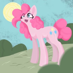 Size: 2048x2048 | Tagged: safe, artist:unduewillow, derpibooru import, pinkie pie, earth pony, pony, g4, :p, female, heart, heart eyes, solo, tongue, tongue out, wingding eyes