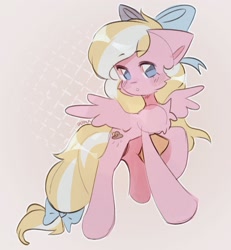 Size: 1893x2048 | Tagged: safe, artist:pledus, derpibooru import, oc, oc only, oc:bay breeze, pegasus, bow, hair bow