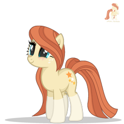 Size: 1278x1278 | Tagged: safe, artist:r4hucksake, derpibooru import, oc, oc only, oc:frazzle, earth pony, pony, g4, blushing, female, mare, simple background, solo, transparent background