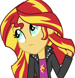 Size: 2431x2520 | Tagged: safe, derpibooru import, edit, edited screencap, editor:homersimpson1983, screencap, sunset shimmer, human, equestria girls, g4, background removed, female, not a vector, simple background, solo, transparent background
