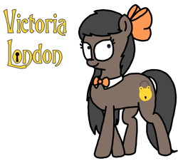 Size: 3351x3023 | Tagged: safe, artist:professorventurer, derpibooru import, oc, oc:victoria london, earth pony, g4, bow, bowtie, female, hair bow, long mane, mare, not octavia