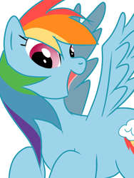 Size: 1536x2048 | Tagged: safe, artist:tstone, derpibooru import, rainbow dash, simple background, solo, white background