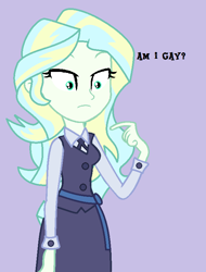 Size: 608x799 | Tagged: safe, artist:robertsonskywa1, derpibooru import, equestria girls, asking, clothes, diana cavendish, equestria girls-ified, female, gray background, lesbian, little witch academia, photo, question, school uniform, simple background, solo, text