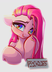 Size: 935x1279 | Tagged: safe, artist:chaosangeldesu, derpibooru import, pinkie pie, earth pony, pony, g4, looking at you, pinkamena diane pie, smiling, smiling at you, solo