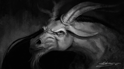 Size: 4800x2700 | Tagged: safe, artist:zubirus, derpibooru import, discord, draconequus, g4, beard, black and white, bust, digital art, digital painting, facial hair, grayscale, long hair, monochrome, nudity, pony pussy, portrait, realistic, serious, serious face, vulva