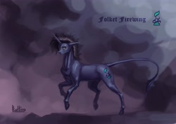 Size: 4231x3000 | Tagged: safe, artist:bultico, derpibooru import, oc, oc only, oc:folket firewing, dracony, dragon, hybrid, pony, equestria at war mod, fanfic:пророчество, fanfic art, leonine tail, male, solo, stallion, tail