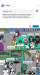 Size: 1163x2201 | Tagged: safe, artist:ask-luciavampire, derpibooru import, oc, changeling, earth pony, pegasus, pony, undead, unicorn, vampire, vampony, werewolf, zebra, ask, tumblr, video game